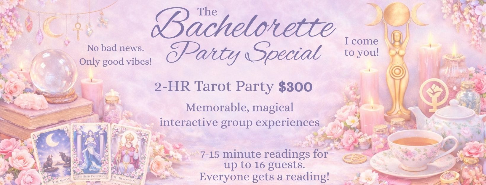 Charleston bachelorette party weekend things to do: tarot readings!